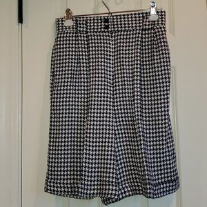 Navy/White Norton McNaughton Hounds Tooth Shorts